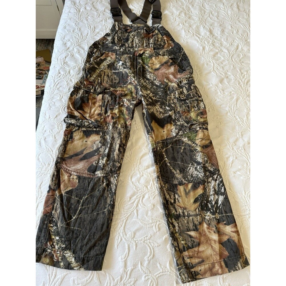 Game Winner Bib Overalls Youth Medium Camo Hunting Adjustable Cotton